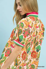 "Twiggy" Paisley Print Dress - The Katie Grace Boutique