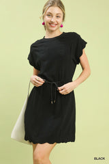 "Vale" Linen Blend Dress - The Katie Grace Boutique