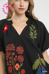"Evelyn" Embroidered Dress - The Katie Grace Boutique