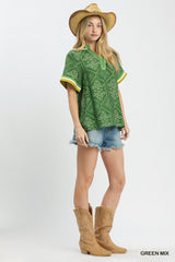 "Polly" Blouse - The Katie Grace Boutique