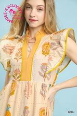 "Summer" Floral Midi Dress - The Katie Grace Boutique