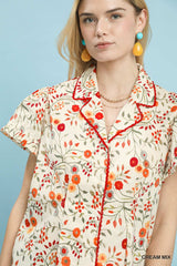 "Bree" Floral Top - The Katie Grace Boutique