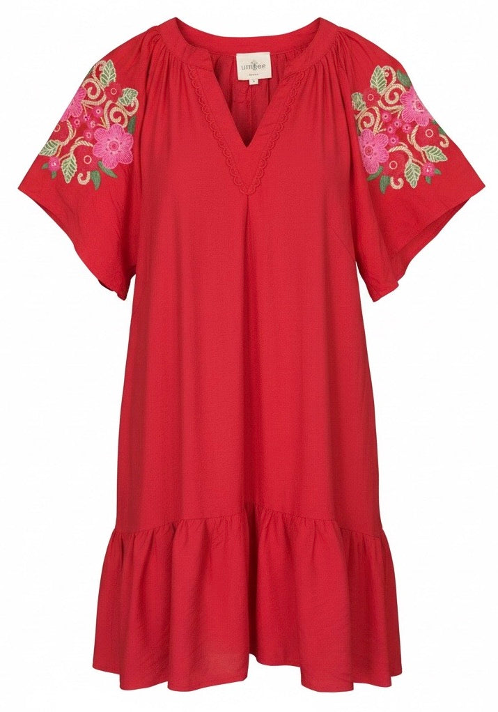 "Cheri" Embroidered Dress - The Katie Grace Boutique