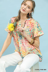 "Candi" Flutter Blouse - The Katie Grace Boutique