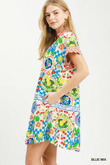"Hanna" Print Dress
