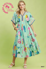 "Paris" Dolman Sleeve Dress - The Katie Grace Boutique