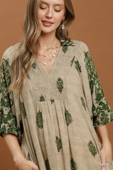"Annie" Midi Dress, Green - The Katie Grace Boutique