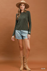 "Abby" Textured Top, 2 colors - The Katie Grace Boutique