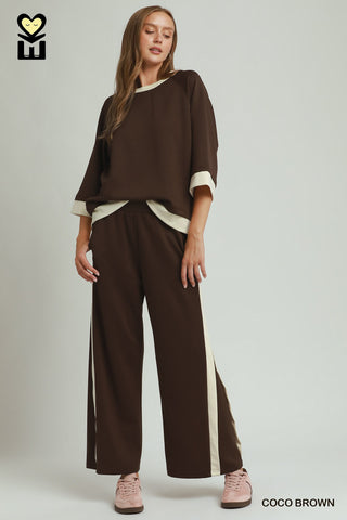 "Michelle" Matching Separates, Chocolate - The Katie Grace Boutique