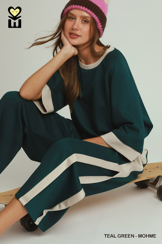 "Ainsley" Matching Separates, Teal