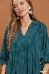 "Anita"  Jacquard Dress - The Katie Grace Boutique