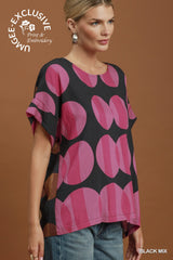 "Moon" Abstract Top - The Katie Grace Boutique