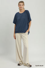 "Cassie" Textured Top, 3 colors - The Katie Grace Boutique