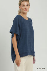 "Cassie" Textured Top, 3 colors - The Katie Grace Boutique