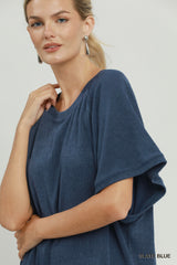 "Cassie" Textured Top, 3 colors - The Katie Grace Boutique