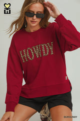 "Howdy" Pullover