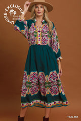 "Vera" Midi Dress - The Katie Grace Boutique