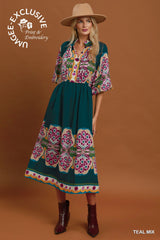 "Vera" Midi Dress - The Katie Grace Boutique