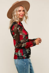 "Rosa" Sheer Top - The Katie Grace Boutique