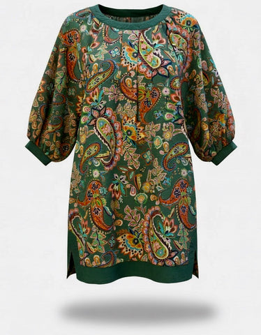 "Ramona" Paisley Dress - The Katie Grace Boutique
