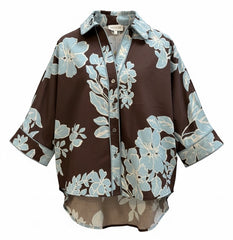 "Willow" 3/4 Sleeve Blouse - The Katie Grace Boutique
