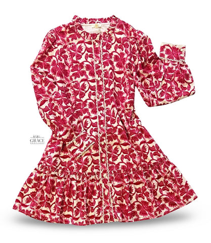 "Lacey" Long Sleeve Dress - The Katie Grace Boutique