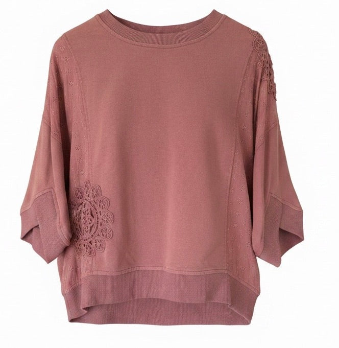 "Simone" Mineral Washed Top - The Katie Grace Boutique