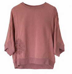 "Simone" Mineral Washed Top - The Katie Grace Boutique
