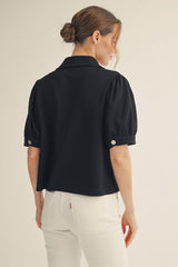 "Amy" Button Down Top - The Katie Grace Boutique