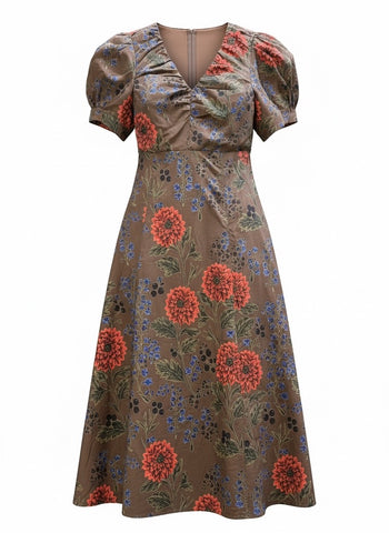 "Camille" Midi Dress - The Katie Grace Boutique