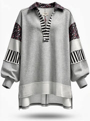 "Nikki" Stripe and Floral Tunic - The Katie Grace Boutique