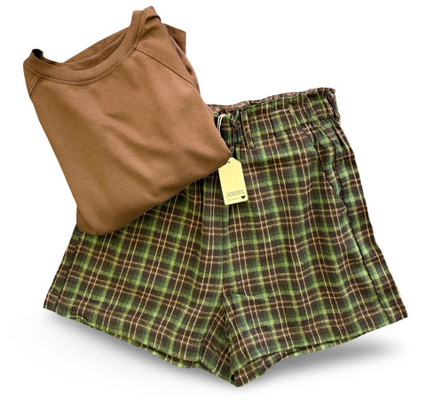 "Ira" Plaid Shorts - The Katie Grace Boutique