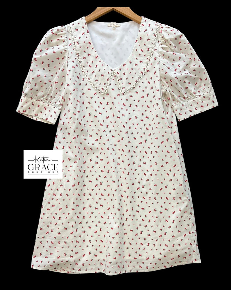 "Mae" Cherry Print Dress - The Katie Grace Boutique