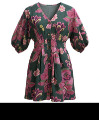 "Emily" Floral Dress - The Katie Grace Boutique