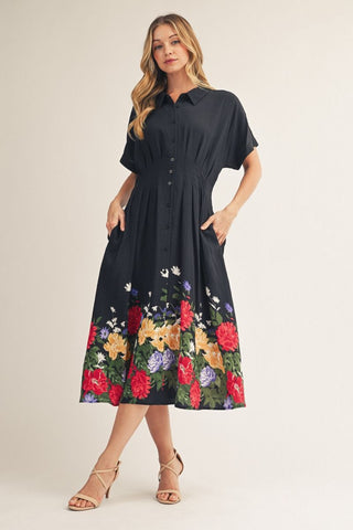 "Tanya" Pintuck Dress - The Katie Grace Boutique