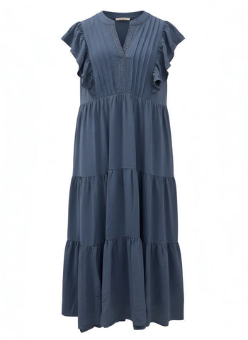 "Tonya" Pintuck Dress - The Katie Grace Boutique