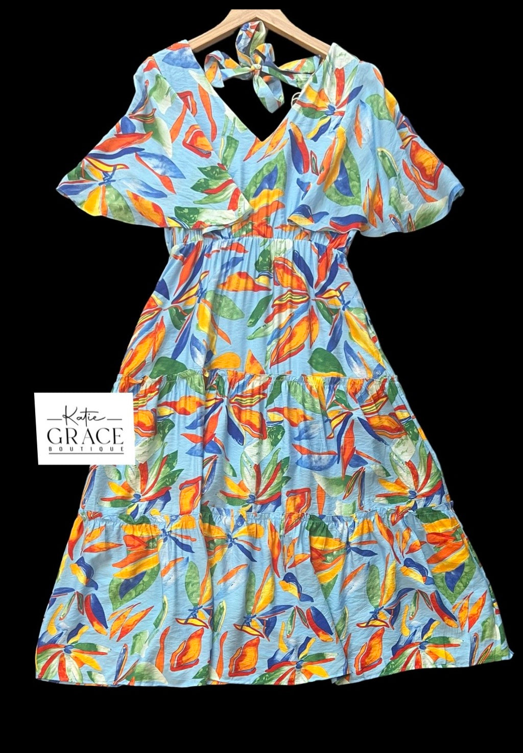 "Jasmine" Midi Dress - The Katie Grace Boutique