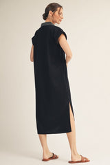 "Noir" Midi Dress - The Katie Grace Boutique