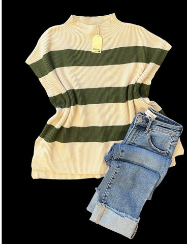 "Olivia" Cap Sleeve Sweater - The Katie Grace Boutique