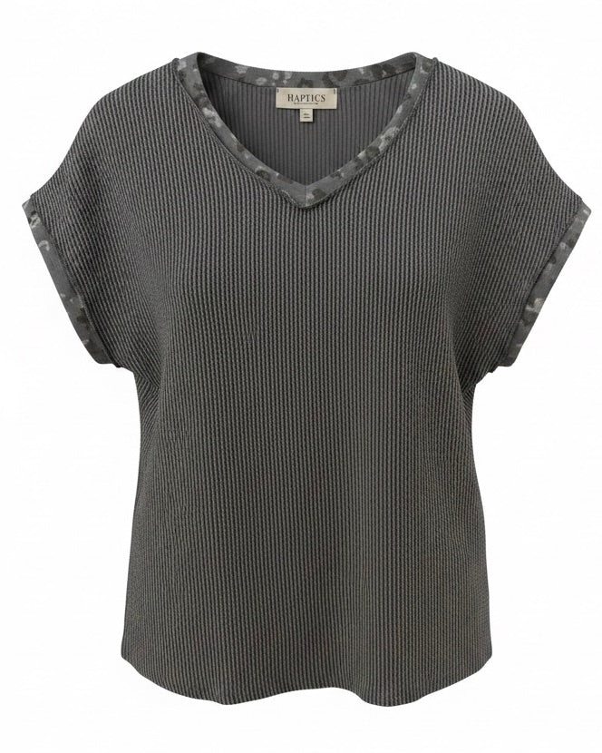 "Leigh" Curly Knit Top - The Katie Grace Boutique