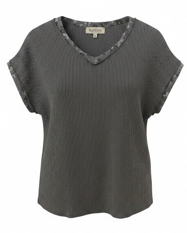 "Leigh" Curly Knit Top - The Katie Grace Boutique