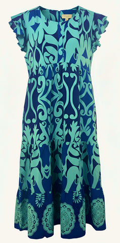 "Ocean" Midi Dress - The Katie Grace Boutique