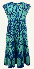 "Ocean" Midi Dress - The Katie Grace Boutique