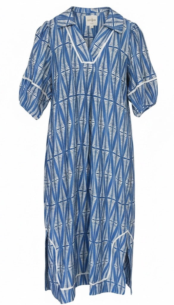 "Eloise" Lantern Sleeve Midi Dress - The Katie Grace Boutique