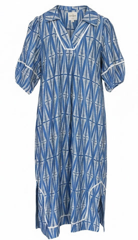 "Eloise" Lantern Sleeve Midi Dress - The Katie Grace Boutique
