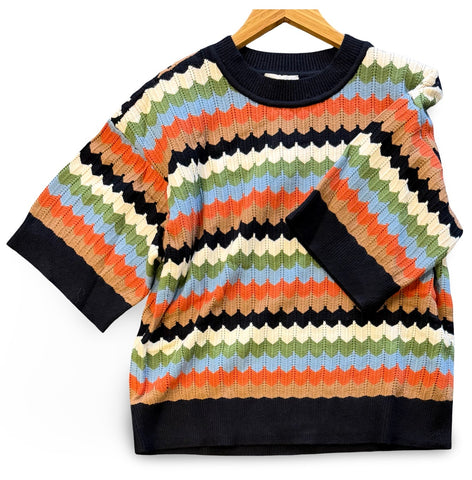 "Melody" Short Sleeve Sweater