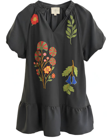 "Evelyn" Embroidered Dress - The Katie Grace Boutique