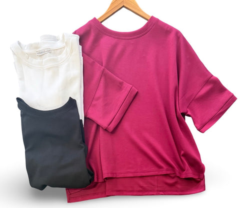"Sadie" Oversized Luxe Top - The Katie Grace Boutique