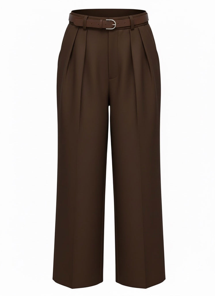 "Darla" Brown Slacks - The Katie Grace Boutique