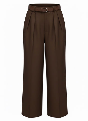 "Darla" Brown Slacks - The Katie Grace Boutique